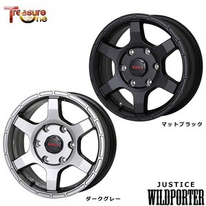 送料無料 トレジャーワン WILDPORTER JUSTICE 5.5J-16 +20 5H-139.7 (16インチ) 5H139.7 5.5J+20【2本セット 新品】