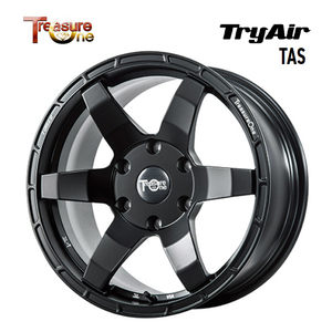 送料無料 トレジャーワン TryAir TAS 8J-17 +20 5H-139.7 (17インチ) 5H139.7 8J+20【2本セット 新品】