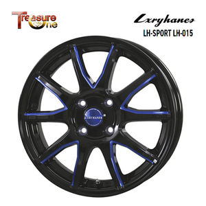 送料無料 トレジャーワン Lxryhanes LH-SPORT LH-015 7J-17 +45 4H-100 (17インチ) 4H100 7J+45【4本セット 新品】