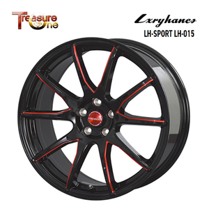 送料無料 トレジャーワン Lxryhanes LH-SPORT LH-015 7J-18 +55 5H-114.3 (18インチ) 5H114.3 7J+55【2本セット 新品】