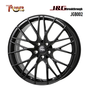 送料無料 トレジャーワン J&G breakthrough JGB002 10J-20 +34 5H-120 (20インチ) 5H120 10J+34【4本セット 新品】