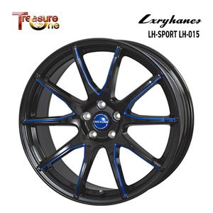 送料無料 トレジャーワン Lxryhanes LH-SPORT LH-015 7J-17 +38 5H-114.3 (17インチ) 5H114.3 7J+38【4本セット 新品】