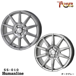 送料無料 トレジャーワン Humanline SS-010 3.5B-12 +42 4H-100 (12インチ) 4H100 3.5B+42【1本単品 新品】