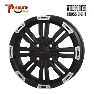 送料無料 トレジャーワン WILDPORTER CROSS EIGHT 4.5J-14 +45 4H-100 (14インチ) 4H100 4.5J+45【1本単品 新品】