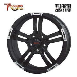 送料無料 トレジャーワン WILDPORTER CROSS FIVE 7.5J-17 +42 5H-114.3 (17インチ) 5H114.3 7.5J+42【4本セット 新品】