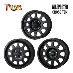 送料無料 トレジャーワン WILDPORTER CROSS TEN 6.5J-17 +40 4H-100 (17インチ) 4H100 6.5J+40【2本セット 新品】