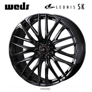 送料無料 ウェッズ LEONIS SK 8J-19 +43 5H-114.3 (19インチ) 5H114.3 8J+43【1本単品 新品】