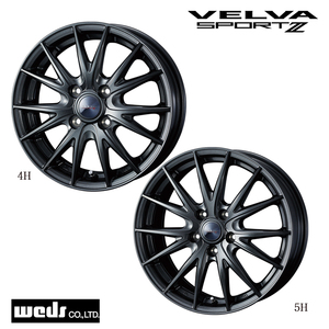 送料無料 ウェッズ VELVA SPORT2 6J-17 +40 4H-100 (17インチ) 4H100 6J+40【2本セット 新品】