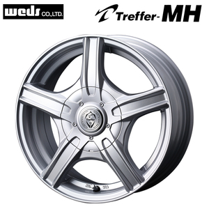 送料無料 ウェッズ Treffer-MH 4J-13 +43 12H-100・110・114.3 (13インチ) 12H100・110・114.3 4J+43【2本セット 新品】