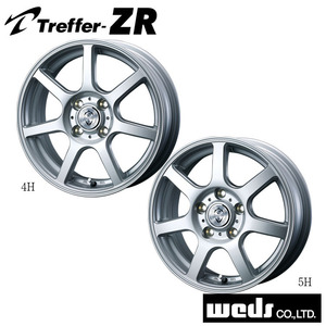 送料無料 ウェッズ TREFFER ZR (1ピース) 5J-15 +35 4H-100 (15インチ) 4H100 5J+35【1本単品 新品】