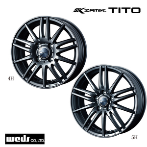 送料無料 ウェッズ Zamik Tito 5.5J-15 +42 5H-114.3 (15インチ) 5H114.3 5.5J+42【1本単品 新品】