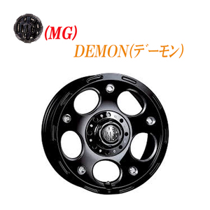 送料無料 クリムソン MG DEMON 8J-16 -28 6H-139.7 (16インチ) 6H139.7 8J-28【4本セット 新品】