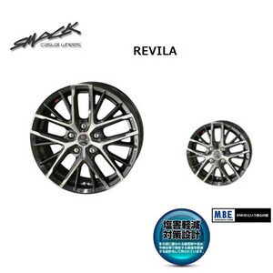 送料無料 共豊 SMACK REVILA 6J-15 +45 5H-114.3 (15インチ) 5H114.3 6J+45【4本セット 新品】