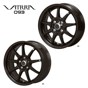 送料無料 ハートボイス VATRRA 093DB 6J-15 +43 5H-100 (15インチ) 5H100 6J+43【4本セット 新品】