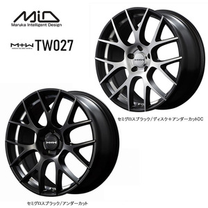 送料無料 マルカサービス MTW TW027 for TESLA 8J-18 +33 5H-114.3 (18インチ) 5H114.3 8J+33【4本本】