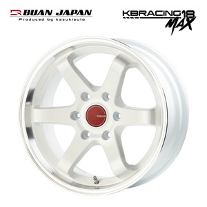 送料無料 舞杏 KBRACING 18 MAX 8J-18 +38 6H-139.7 (18インチ) 6H139.7 8J+38【4本セット 新品】