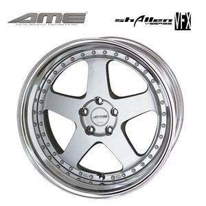 送料無料 共豊 AME SHALLEN VFX LO-Disk 8.5J-19 +19～48 5H-100 (19インチ) 5H100 8.5J+19～48【2本セット 新品】