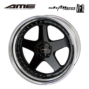 送料無料 共豊 AME SHALLEN VFX HI-Disk 8.5J-20 +10～35 5H-114.3 (20インチ) 5H114.3 8.5J+10～35【4本セット 新品】