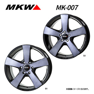 送料無料 MKW MK-007 9J-22 +35 5H-114.3 (22インチ) 5H114.3 9J+35【2本セット 新品】