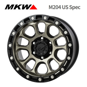 送料無料 MKW M204 US Spec 9J-17 －12 6H-139.7 (17インチ) 6H139.7 9J－12【4本セット 新品】