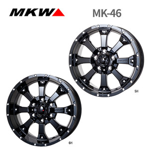 送料無料 MKW MK-46 7.5J-17 +35 5H-127 (17インチ) 5H127 7.5J+35【4本セット 新品】