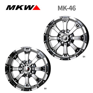 送料無料 MKW MK-46 7J-16 +42 5H-114.3 (16インチ) 5H114.3 7J+42【2本セット 新品】