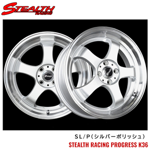 送料無料 トラストジャパン STEALTH RACING PROGRESS K36 6J-16 +45 4H-100 (16インチ) 4H100 6J+45【1本単品 新品】