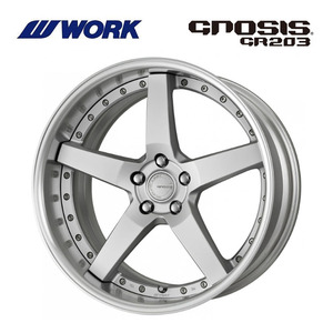 送料無料 ワーク GNOSIS GR203 FULL REVERSE DEEP RIM Odisk 8.5J-19 +14～2 5H-120 (19インチ) 5H120 8.5J+14～2【2本セット 新品】