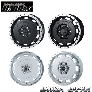 送料無料 モンツアジャパン HI-BLOCK BALEX 4.5J-14 +45 4H-100 (14インチ) 4H100 4.5J+45【2本セット 新品】