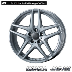 送料無料 モンツアジャパン WESTER S05 for Audi/Volkswagen/VOLVO 6.5J-16 +46 5H-112 (16インチ) 5H112 6.5J+46【4本セット 新品】