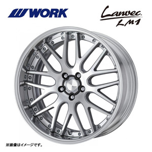 送料無料 ワーク Lanvec LM1 FULL REVERSE STANDARD Adisk 10.5J-19 －17～－29 5H-114.3 【2本セット 新品】