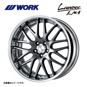 送料無料 ワーク Lanvec LM1 FULL REVERSE STANDARD Adisk 8J-20 +38～18 5H-114.3 【4本セット 新品】