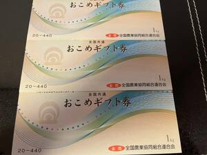 おこめ券■お米■おこめギフト券■1㎏　３枚