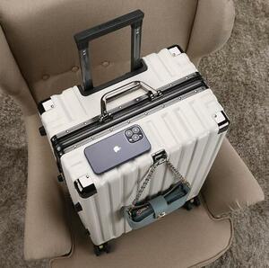 新型*アルミフレームスーツケース*大容量スーツケース*厚めのパスワードボックス