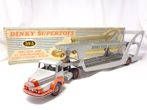 DINKY SUPERTOYS 39A TRACTEUR UNIC ET SEMI-REMORQUE ディンキー カートランスポーター （箱付）送料別