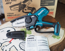 美動作品！マキタ(makita) MUC101DZ 18V 充電式 小型 チェーンソー ガイドバー100mm_画像1