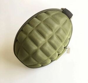 ◆送料無料◆キーケース コインケース ミリタリー 手榴弾型キーケース　army カーキ