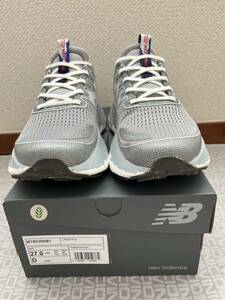 美品【newbalance/ニューバランス】US9D 27cm MTMORNM1 FreshfoamX more Trail V3 フレッシュフォーム モアトレイル グレー