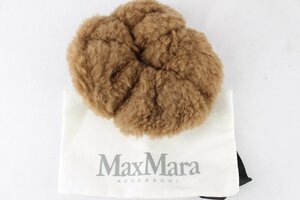 マックスマーラ MaxMara テディベア ボア シュシュ ベージュ レディース テディ　 ヘアアクセサリー　 MO125