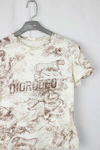 送料込 クリスチャンディオール ChristianDior BEE アニマル柄 Tシャツ ホワイト 白 半袖 レディース ディオール カットソー　I1214