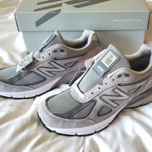 未使用 New Balance ニューバランス 990v4 グレー U990GR4 26.5㎝