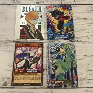 【カード4枚セット】 ユニオンアリーナ BLEACH 黒崎一護 最強ジャンプ 黒衣の戦士 ポップ はぐれ使い魔術師 遊戯王 ラッシュデュエル