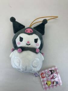 【新品】サンリオキャラクターズ　まるだるまマスコット　マスコット　クロミ Kuromi　サンリオ　ぬいぐるみ　プライズ品