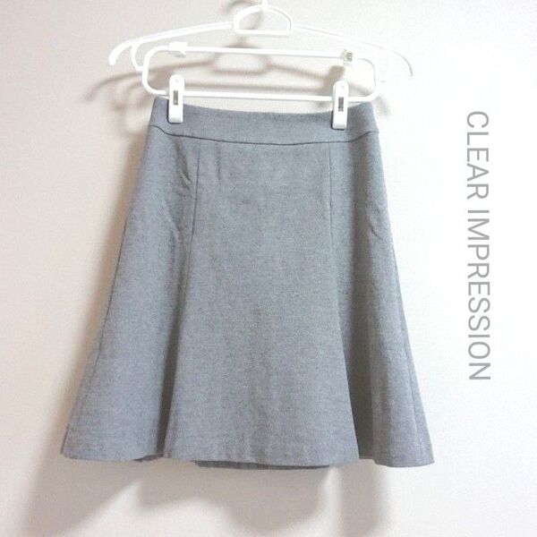 CLEAR IMPRESSION フレアスカートミニスカート スエット