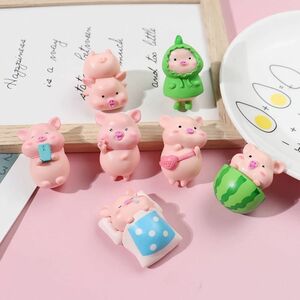 002 デコパーツ　激かわいい子豚たち② 1個120円