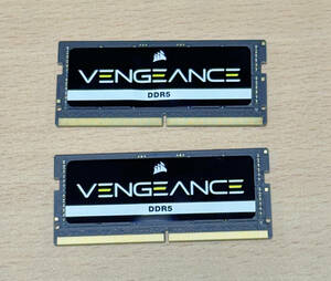 新品同様■CORSAIR DDR5 SODIMM 64GB (32GB×2) DDR5-4800(PC5-38400) C40 1.1V ノート用メモリ