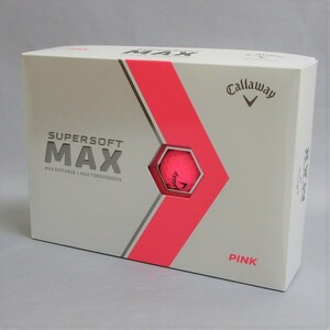 Callaway 2023年 スーパーソフト MAX ピンク 1箱 12球 日本仕様 キャロウェイ SUPERSOFT マックス 2ピース カラーボール