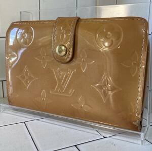 希少品 1円スタート　1円　LOUISVUITTON ルイヴィトン モノグラム　ヴェルニ ポルトモネ ビエ カルトクレディ 二つ折り 財布