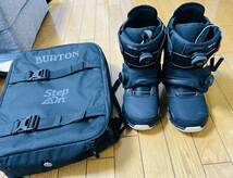 バッグ付き♪BURTON HIDEAWAY 144cm 滑り止め付♪板新品 ステップオン ブーツ 24cm ビンディング セット スノーボード一式 フラットトップ_画像6