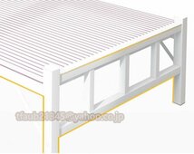 折りたたみベッド コンパクト シングルベッド パイプベッド 組立不要 簡易ベッド ベッドマット マットレス付 通気性 (幅90cm)_画像6